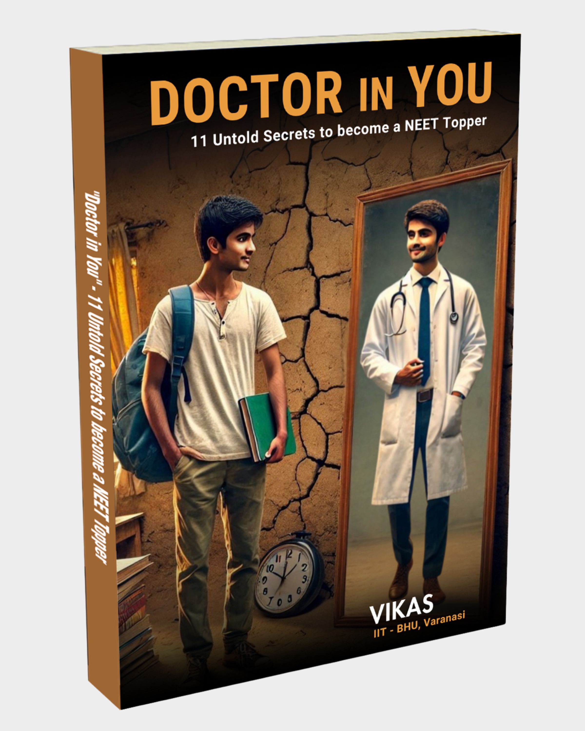 Infographic showing features of Doctor in You, a best book for NEET 2027 preparation and strategy.